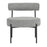 LumiSource Rhonda Accent Chair, Black Steel/Noise Grey Fabric
