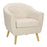 LumiSource Rockwell Chair, Natural Wood/Cream Fabric - CHR-RKWLNACR