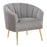 LumiSource Tania Pleated Waves Accent Chair, Gold/Silver - CHR-TANIAPLTWVAUVSV