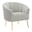 LumiSource Tania Pleated Waves Accent Chair, Gold/Silver