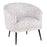 LumiSource Tania Accent Chair, Black Steel/Grey Zebra Fabric - CHR-TANIAZEBBKGY