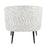 LumiSource Tania Accent Chair, Black Steel/Light Green Zebra
