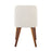 LumiSource Toriano Dining Chair, Set of 2, Walnut Wood/Beige