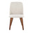 LumiSource Toriano Dining Chair, Set of 2, Walnut Wood/Beige