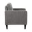 LumiSource Wendy Accent Chair in Black Wood/Grey Fabric