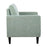 LumiSource Wendy Accent Chair, Black Wood/Light Green Fabric
