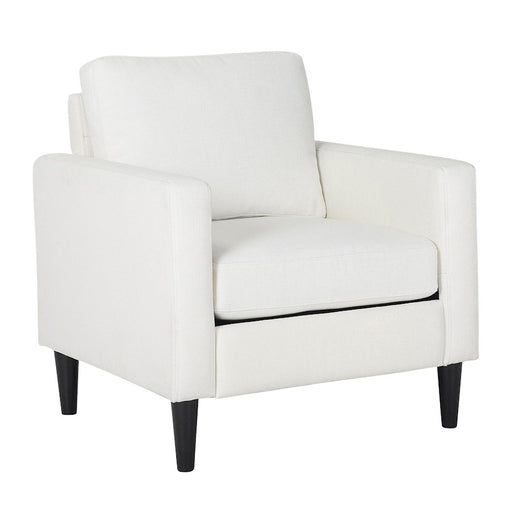 LumiSource Wendy Arm Chair in Black Wood/Cream Fabric - CHR-WENDYBKCR