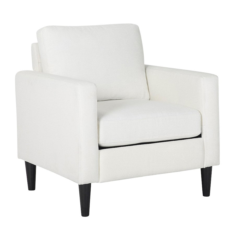 LumiSource Wendy Arm Chair in Black Wood/Cream Fabric - CHR-WENDYBKCR
