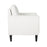LumiSource Wendy Arm Chair in Black Wood/Cream Fabric