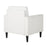 LumiSource Wendy Arm Chair in Black Wood/Cream Fabric