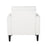 LumiSource Wendy Arm Chair in Black Wood/Cream Fabric