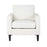 LumiSource Wendy Arm Chair in Black Wood/Cream Fabric