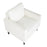 LumiSource Wendy Arm Chair in Black Wood/Cream Fabric