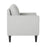 LumiSource Wendy Arm Chair in Black Wood/Grey Fabric