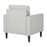 LumiSource Wendy Arm Chair in Black Wood/Grey Fabric