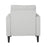 LumiSource Wendy Arm Chair in Black Wood/Grey Fabric