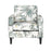 LumiSource Wendy Arm Chair, Black/Cream/Green Floral Print