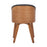 LumiSource Ahoy Side Chair in Walnut Bamboo/Black PU