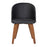LumiSource Ahoy Side Chair in Walnut Bamboo/Black PU