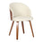 LumiSource Ahoy Side Chair in Walnut Bamboo/Cream PU - CHS-AHOYWLCR