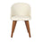 LumiSource Ahoy Side Chair in Walnut Bamboo/Cream PU