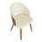 LumiSource Ahoy Side Chair in Walnut Bamboo/Cream PU