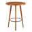 LumiSource Ahoy Counter Table, Walnut Bamboo/Black Metal
