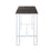 LumiSource Roman Counter Table, Vintage White/Espresso Bamboo