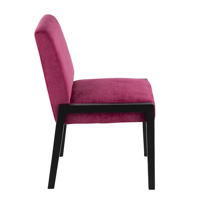 LumiSource Carmen Chair, Set of 2, Black/Crushed Hot Pink