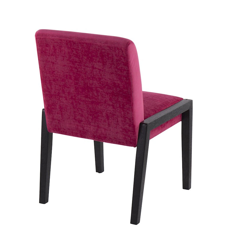 LumiSource Carmen Chair, Set of 2, Black/Crushed Hot Pink