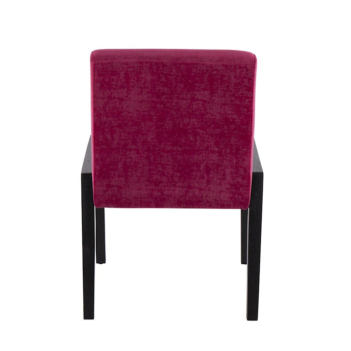 LumiSource Carmen Chair, Set of 2, Black/Crushed Hot Pink