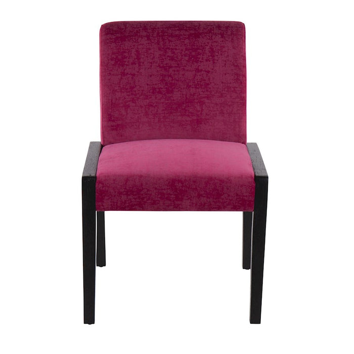 LumiSource Carmen Chair, Set of 2, Black/Crushed Hot Pink