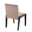 LumiSource Carmen Chair, Set of 2, Black/Crushed Light Brown