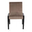 LumiSource Carmen Chair, Set of 2, Black/Crushed Light Brown