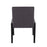 LumiSource Carmen Chair, Set of 2, Black Wood/Grey Fabric