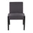 LumiSource Carmen Chair, Set of 2, Black Wood/Grey Fabric