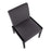 LumiSource Carmen Chair, Set of 2, Black Wood/Grey Fabric