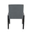 LumiSource Carmen Chair, Set of 2, Black Wood/Teal Fabric