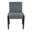 LumiSource Carmen Chair, Set of 2, Black Wood/Teal Fabric