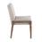 LumiSource Carmen Chair, Set of 2, White Washed Wood/Beige