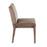 LumiSource Carmen Chair, Set of 2, White/Brown