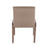 LumiSource Carmen Chair, Set of 2, White/Brown