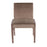 LumiSource Carmen Chair, Set of 2, White/Brown