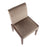 LumiSource Carmen Chair, Set of 2, White/Brown