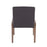 LumiSource Carmen Chair, Set of 2, White Washed Wood/Grey