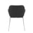 LumiSource Daniella Dining Chair, Set of 2, Chrome Steel/Black