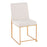 LumiSource High Back Fuji Dining Chair, Set of 2, Gold/Beige