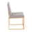 LumiSource High Back Fuji Dining Chair, Set of 2, Gold/Grey