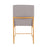 LumiSource High Back Fuji Dining Chair, Set of 2, Gold/Grey