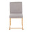 LumiSource High Back Fuji Dining Chair, Set of 2, Gold/Grey